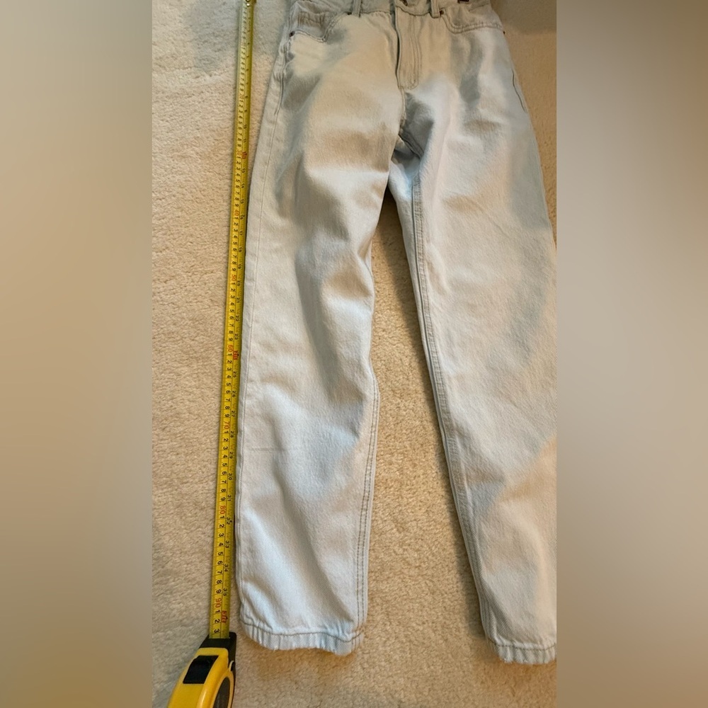 Dynamite Claudia mom Straight Leg Jeans High-Waisted Vintage inspired light blue - Picture 4 of 12